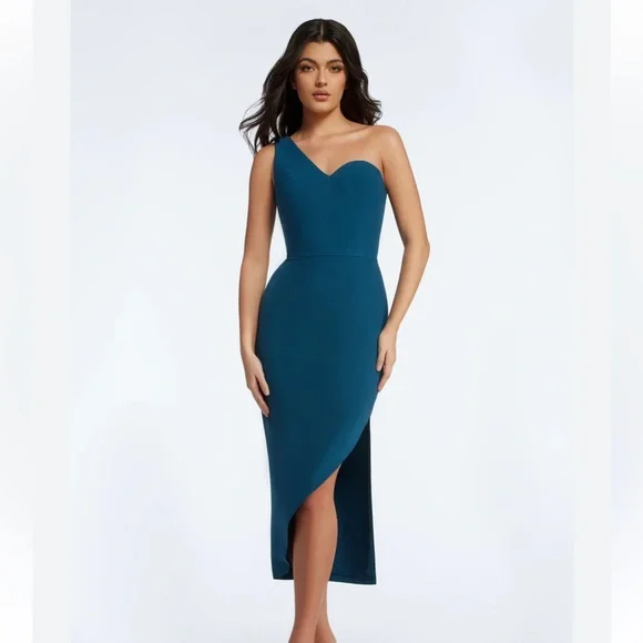 white strapless midi dress formal Beyond Yoga Featherweight Strapless Dress